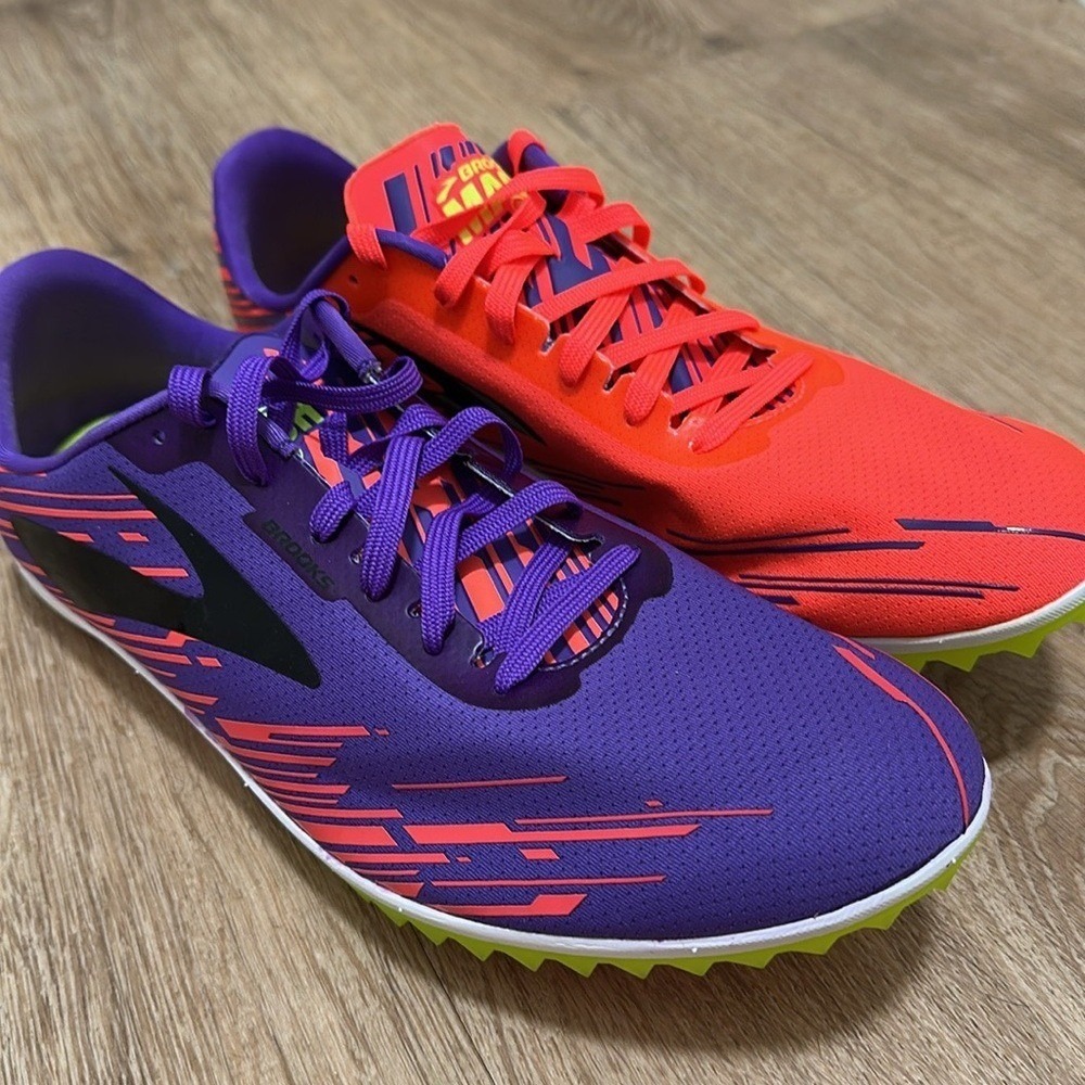 BROOKS | NEW Woman's Mach 18 Cross Country Running Spike Athletic Shoes, Size 12